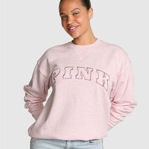 Pink sweat set in “heather pink”